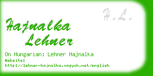 hajnalka lehner business card